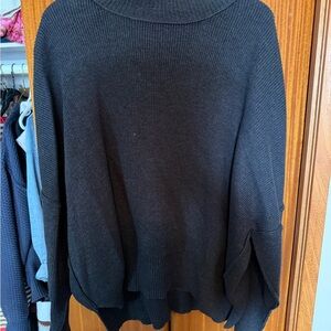 Black Women's Oversized Knit Sweater